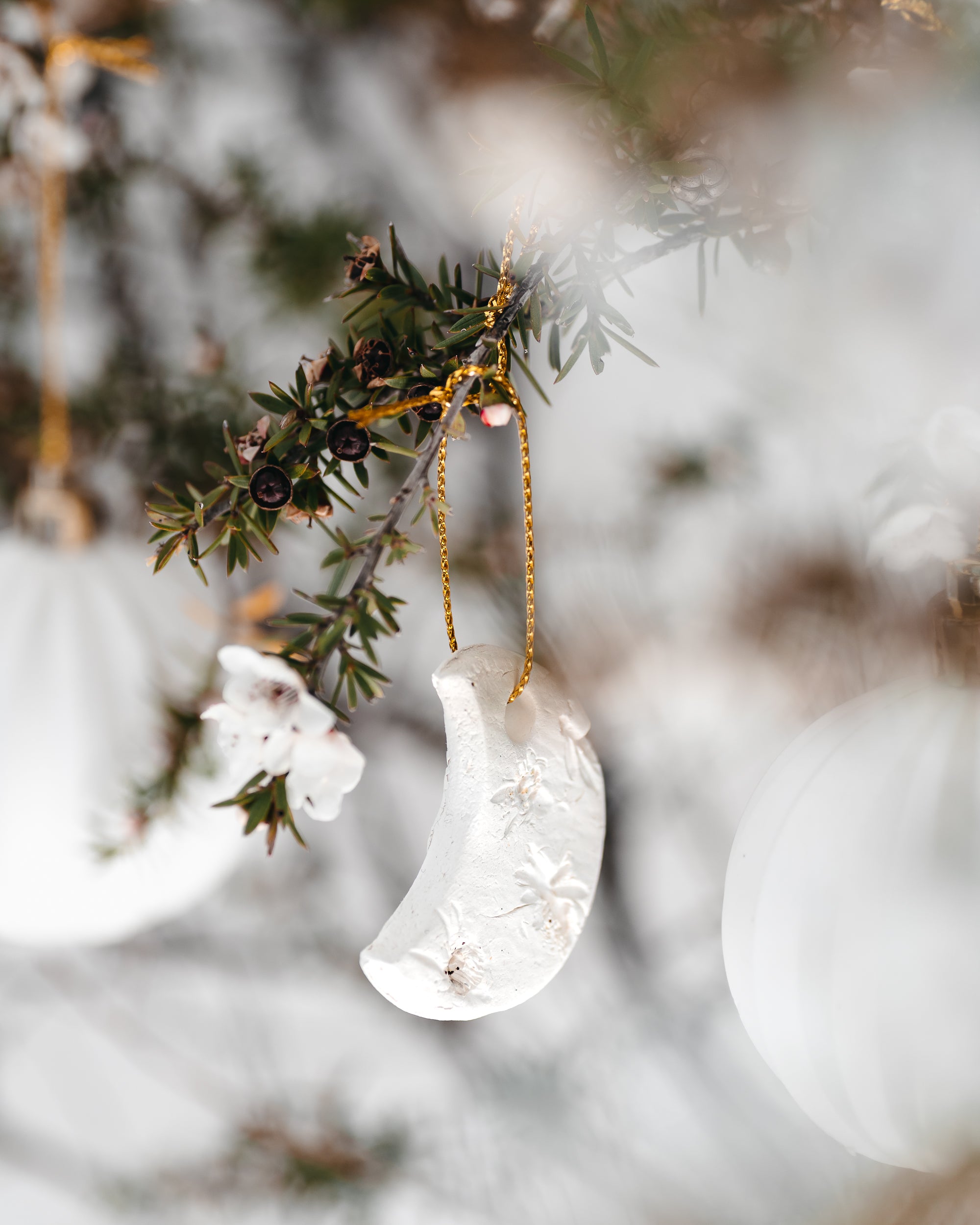 DIY Glazed Air Dry Clay Christmas Ornaments and/or Gift Tags 