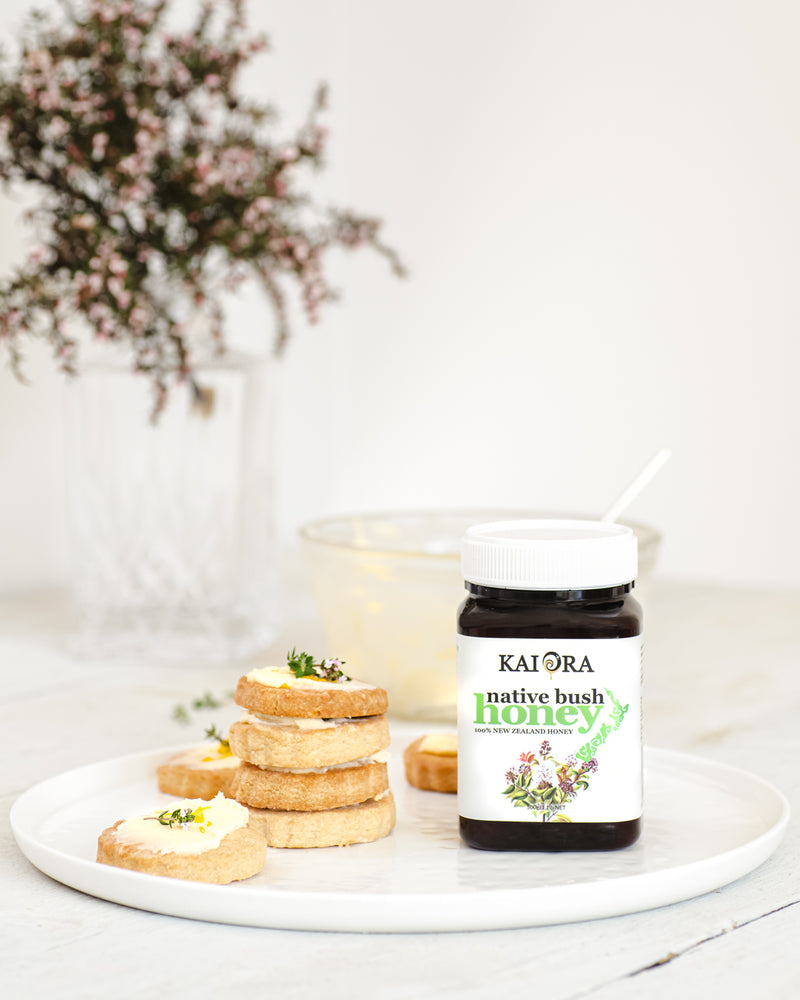 3 ingredient Manuka Honey Shortbread Cookies